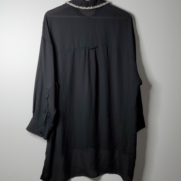 ZARA Oversized Detailed Blouse - Picture 4 of 9